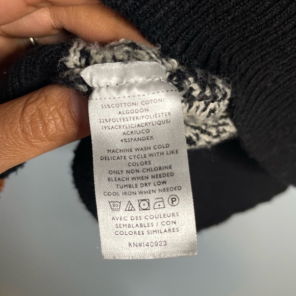 LOFT Fair Isle Half Zip Tunic Sweater - Picture 7 of 10